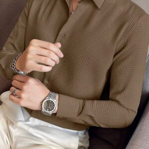 Camisa Elegante Café