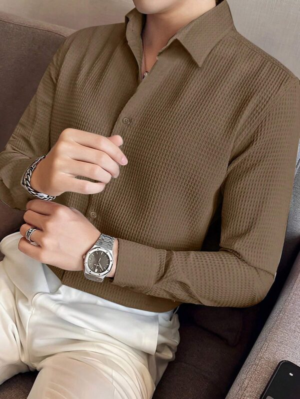 Camisa Elegante Café